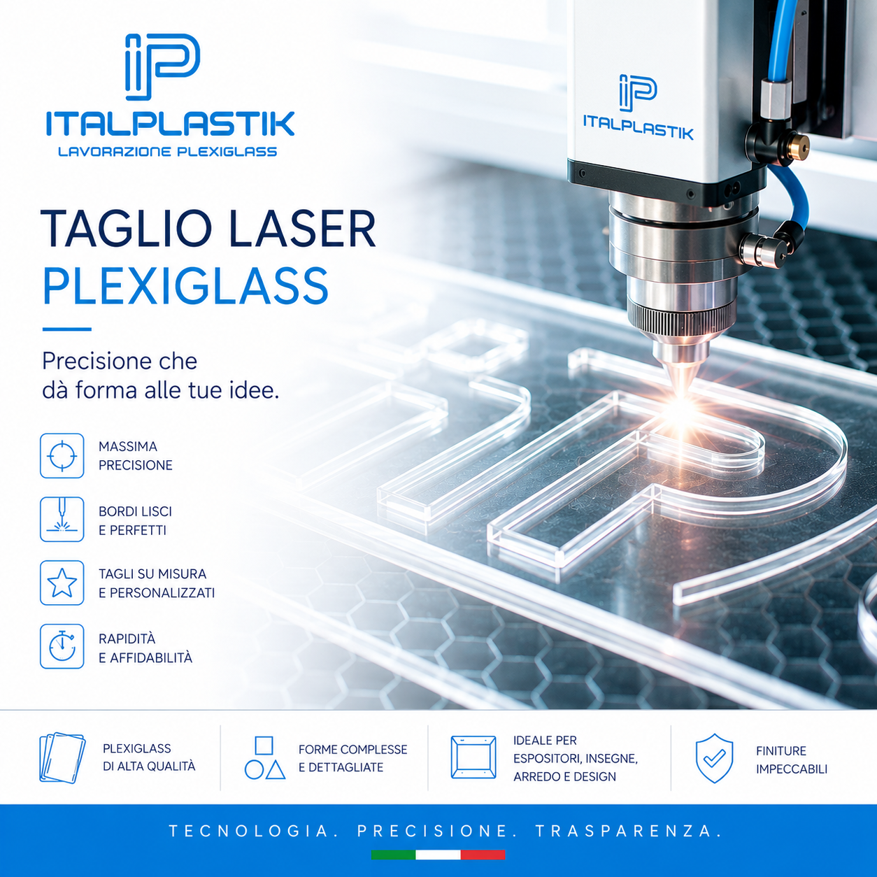 Taglio Laser Plexiglass